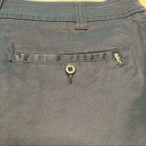 Woolrich Skirt Navy Blue Cotton Blend Slits NEW 10 - Picture 2 of 9